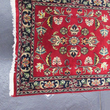 Load image into Gallery viewer, 2&#39;6 x 8&#39;6 Indo Sarouk Red/Blue #74940