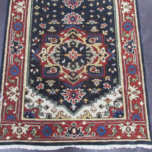 Load image into Gallery viewer, 3 x 7&#39;9 Indo Heriz Blue/Red #75023