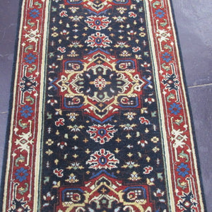 3 x 7'9 Indo Heriz Blue/Red #75023