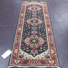Load image into Gallery viewer, 3 x 7&#39;9 Indo Heriz Blue/Red #75023
