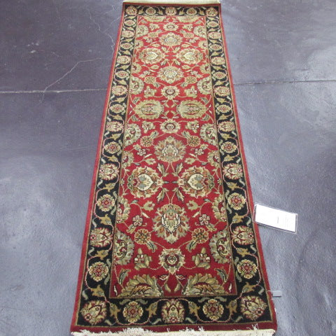 2'6 x 8 Indo Magnolia Red/Black #75308