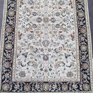 2'6 x 7'4 Indo Nain  Ivory/Blue  #75472