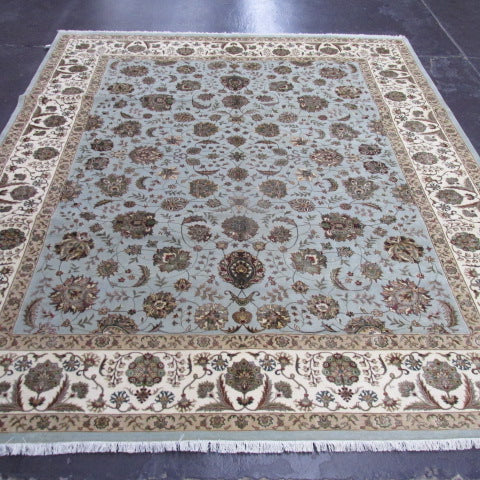 8'2 x 9'11 India Agra Wool and Art Silk #75484