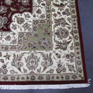 8 x 9'11 India Tabriz Wool and Art Silk #75486
