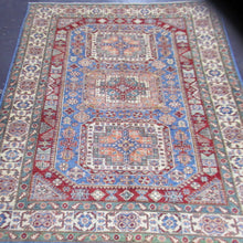 Load image into Gallery viewer, 4'11 x 6'7 Pakistani Kazak #75754