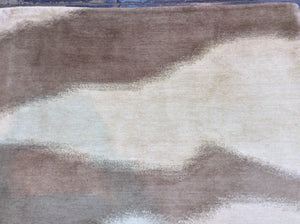 Contemporary 6 x 9 Beige Discount Rug #39140