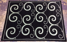 Load image into Gallery viewer, Contemporary 9 x 12 Black Discount Rug #70600