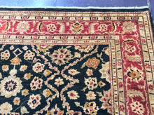 Load image into Gallery viewer, 9x12 Black Red Traditional Rug #6362 – Bold Style | Roys Rugs