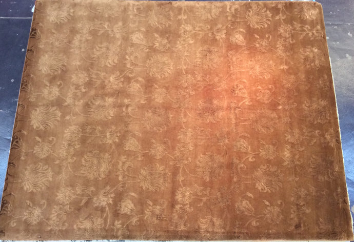 Contemporary 8 x 10 Gold Discount Rug #70676