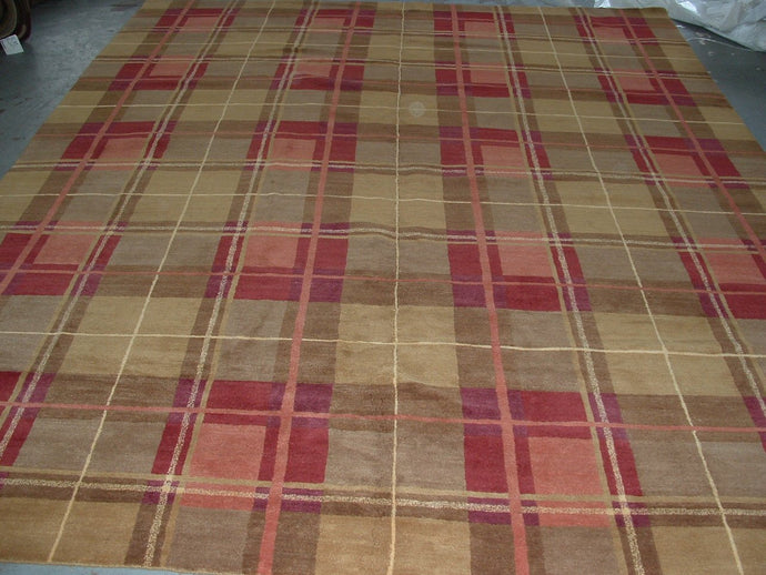 Contemporary 9 x 12 Multi-Color Discount Rug #15807