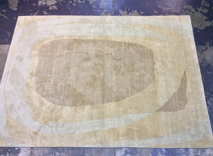 Contemporary 8'2 x 11'6 Beige Discount Rug #38786