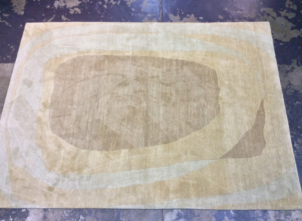Contemporary 8'2 x 11'6 Beige Discount Rug #38786