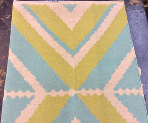 4x6 Green Kilim Rug #67666 – Handwoven in India | Roys Rugs
