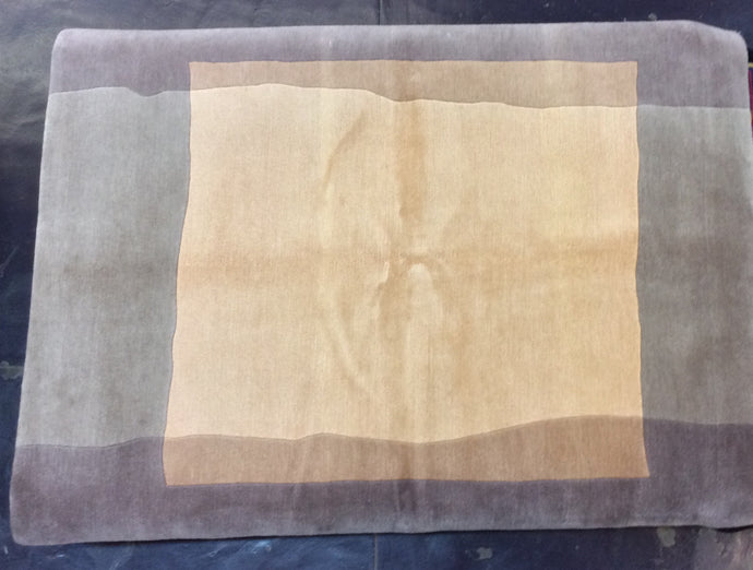 Contemporary 5 x 8 Gold Rug #13758