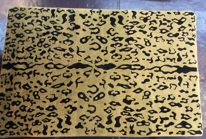 Contemporary 6 x 9 Gold Discount Rug #50758