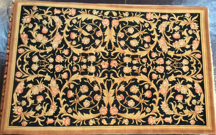 9x12 Brown Black Traditional Rug #50690 | Roys Rugs