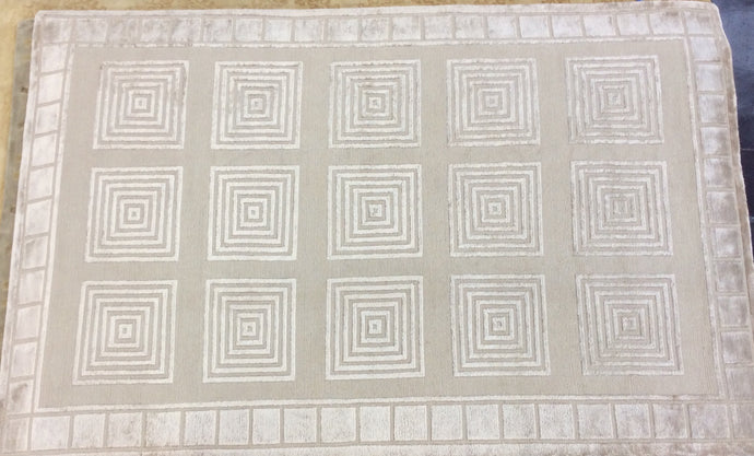 Contemporary 6 x 9 Beige Discount Rug #70644