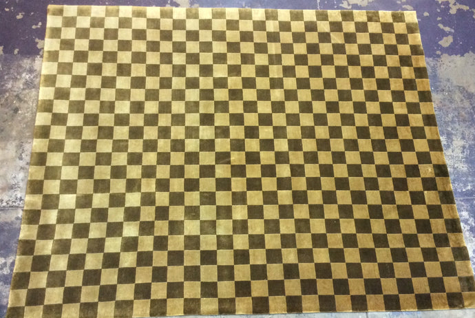 Contemporary 8 x 10 Gold Discount Rug #50949