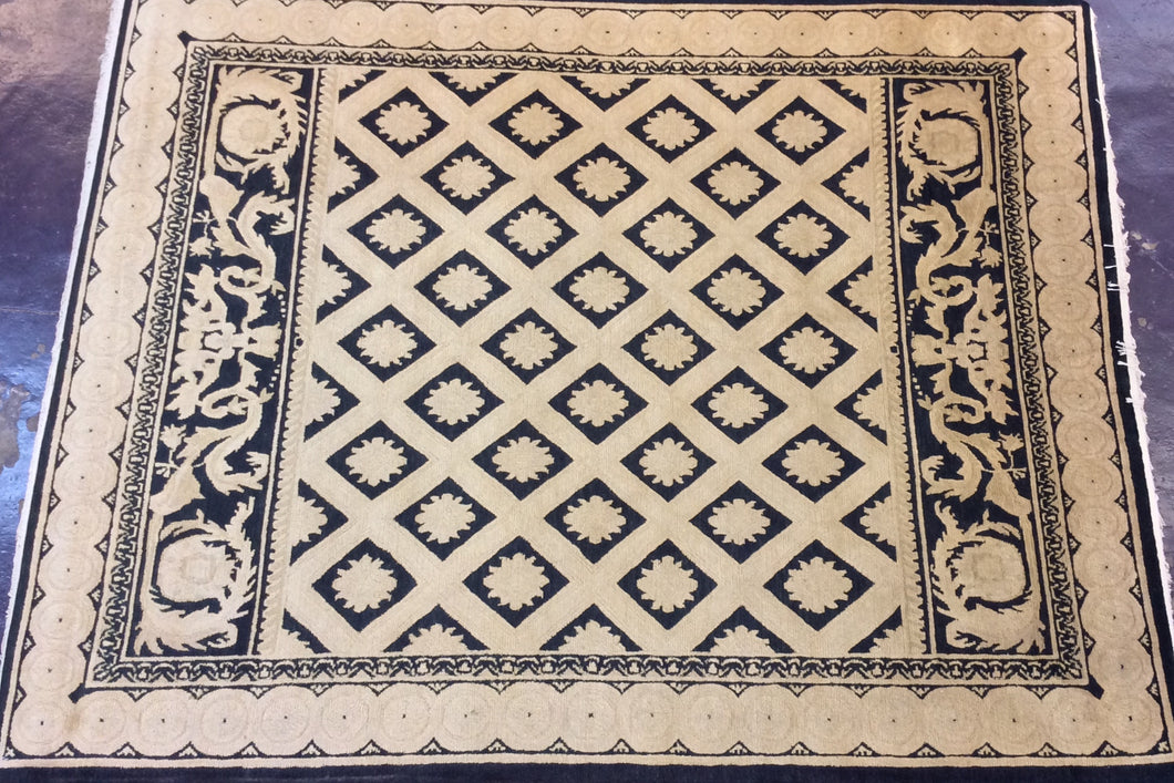 Contemporary 8 x 10 Black Discount Rug #50632