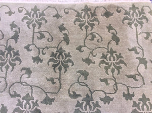 Contemporary 6 x 9 Beige Discount Rug #50641
