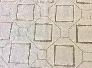 Contemporary 9 x 12 Ivory Discount Rug #70686