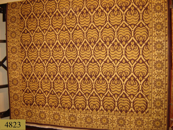 Kilim 9 x 12 Gold, Red Rug #4823