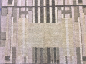 Contemporary 3 x 10 Beige Discount Rug #51203