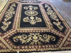 Contemporary 9 x 12 Black Discount Rug #50899