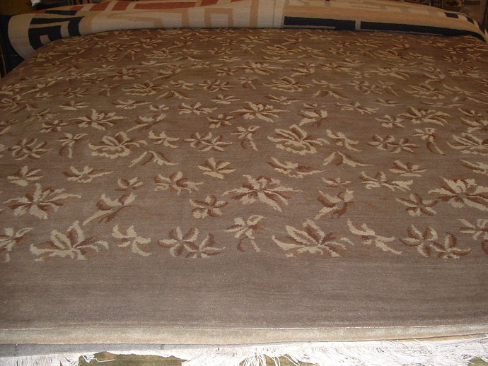 Contemporary 9 x 10 Brown Discount Rug #51170