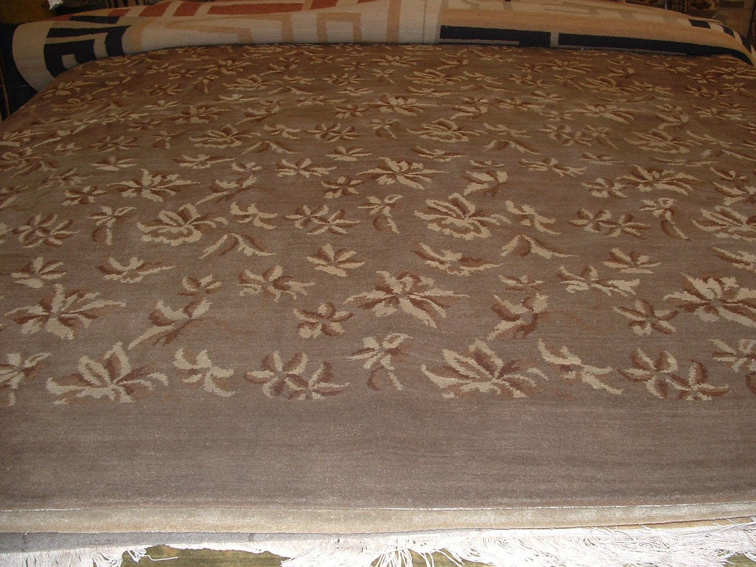 Contemporary 9 x 10 Brown Discount Rug #51170
