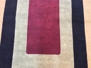 Contemporary 6 x 9 Multi-Color Rug #20752
