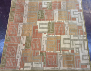 Contemporary 10 x 10 Multi-Color Rug #11594