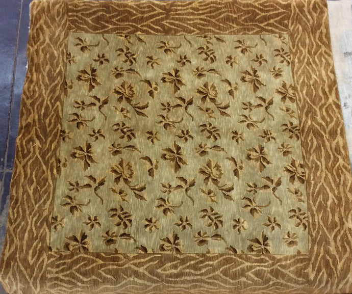 Contemporary 6 x 6 Gold Discount Rug #50870