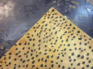 Contemporary 4 x 6 Gold Black Discount Rug #9989