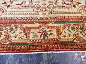 9x12 Brown Ivory Traditional Rug #9859 | Roys Rugs