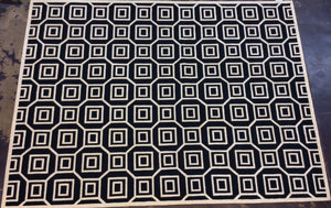 Contemporary 9 x 12 Black Discount Rug #70716