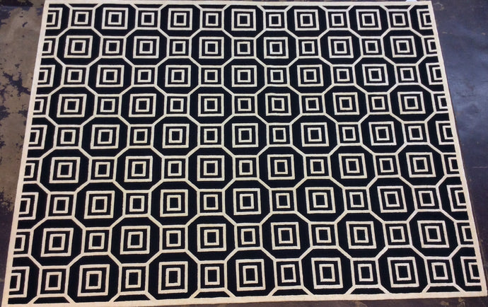 Contemporary 9 x 12 Black Discount Rug #70716