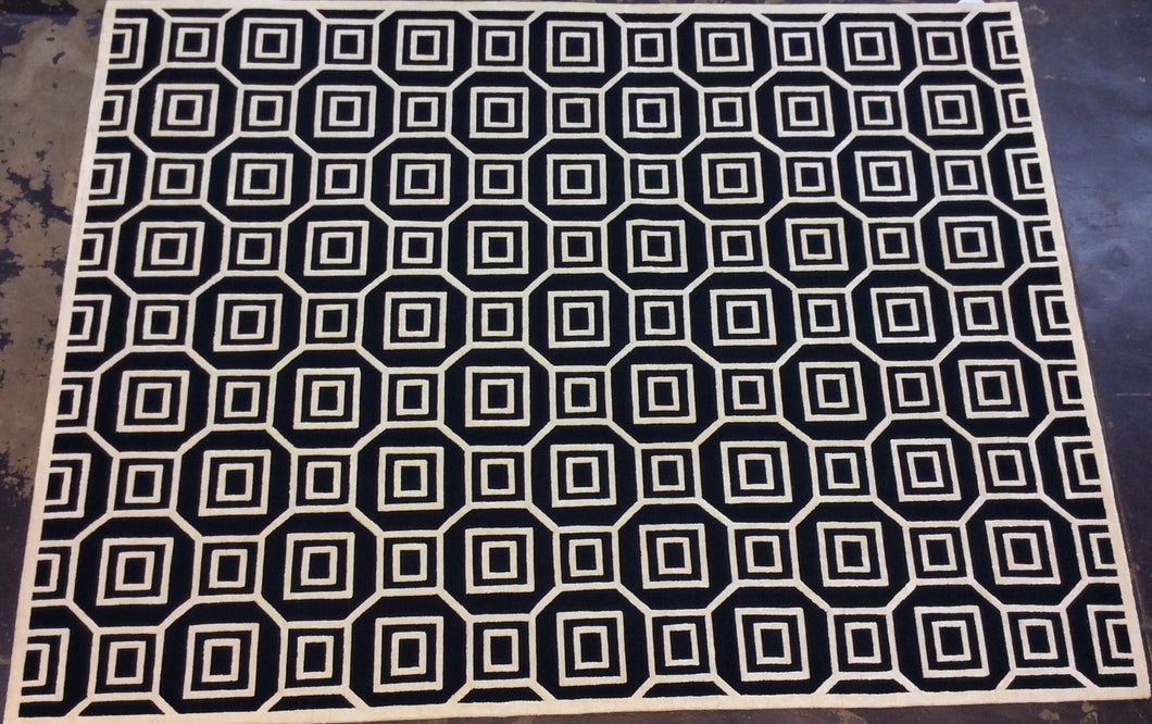Contemporary 9 x 12 Black Discount Rug #70716