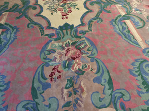 11x18 Pink Traditional Rug #7950 from India | Roys Rugs