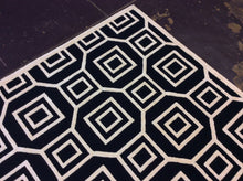 Load image into Gallery viewer, Contemporary 9 x 12 Black Discount Rug #70716
