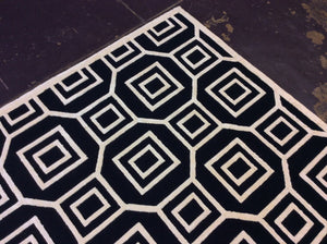 Contemporary 9 x 12 Black Discount Rug #70716