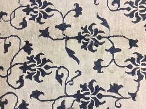 Contemporary 6 x 9 Black Green Discount Rug #50790