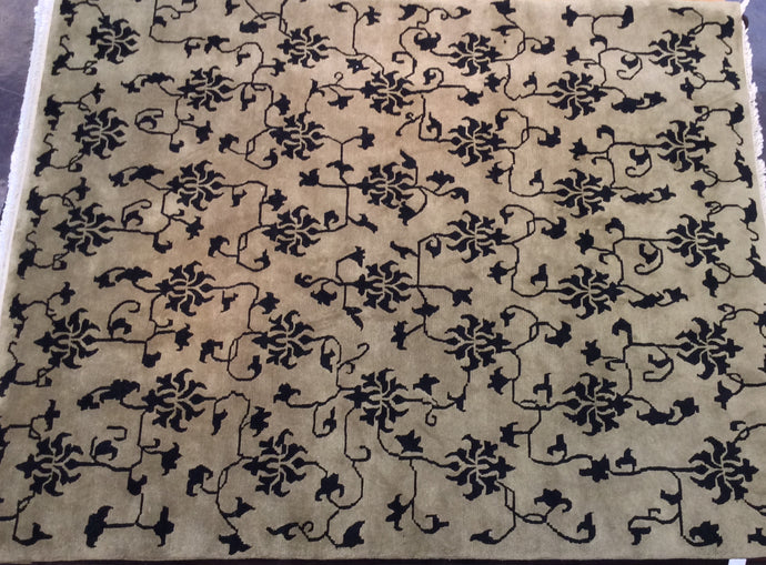 Contemporary 8 x 10 Beige Discount Rug #50760
