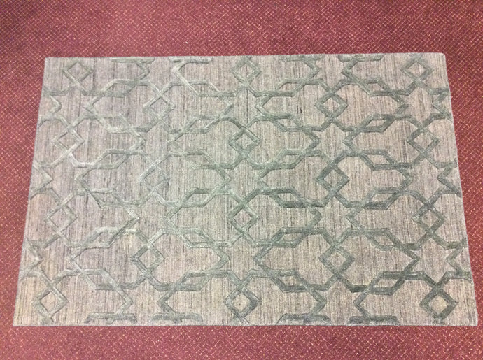4x6 Grey Contemporary Rug #74404 from India | Roys Rugs
