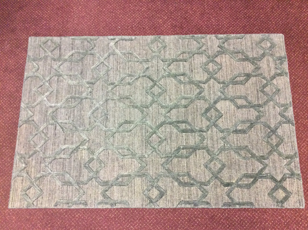 4x6 Grey Contemporary Rug #74404 from India | Roys Rugs