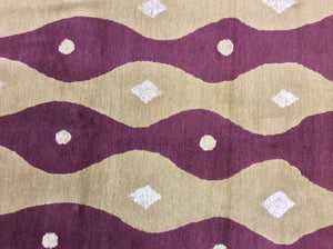 6x9 Red  Nepal Gold Contemporary Rug #57915 | Roys Rugs