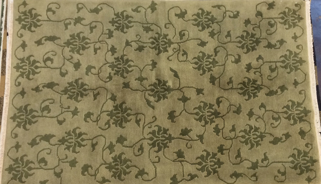 Contemporary 6 x 9 Beige Discount Rug #50641