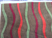 Load image into Gallery viewer, Contemporary 9 x 12 Brown, Multi-Color-Color Rug #25178