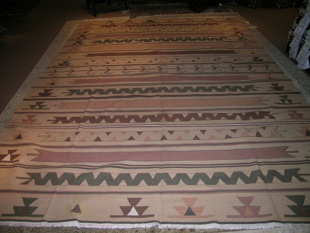Kilim 8 x 11 Beige Rug #9840