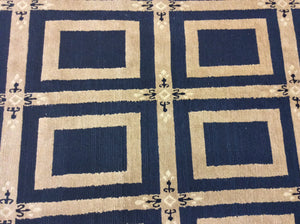 Contemporary 8 x 10 Gold Black Discount Rug #8791